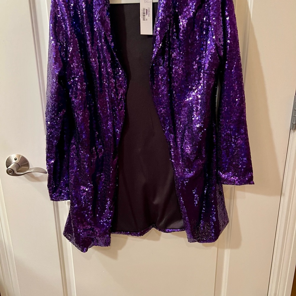 Purple Sequin Jacket